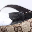 GUCCI GG Canvas Waist bag Beige Silver 92543 Auth mr3166-25