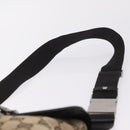 GUCCI GG Canvas Waist bag Beige Silver 92543 Auth mr3166-9