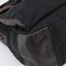 PRADA Shoulder Bag Nylon Leather Black Silver Auth mr3167-11