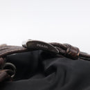 PRADA Shoulder Bag Nylon Leather Black Silver Auth mr3167-29
