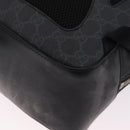 GUCCI GG Supreme Sherry Line Backpack PVC Navy Silver 473324 Auth mr3169A-16