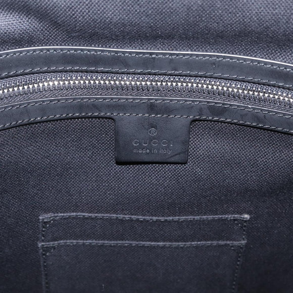 GUCCI GG Supreme Sherry Line Backpack PVC Navy Silver 473324 Auth mr3169A