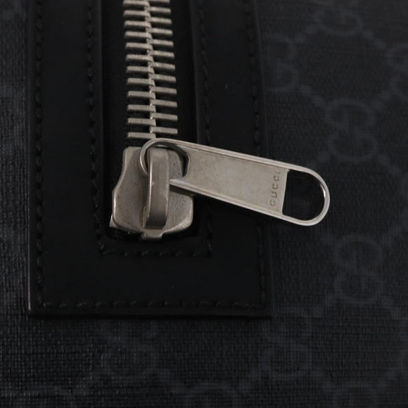 GUCCI GG Supreme Sherry Line Backpack PVC Navy Silver 473324 Auth mr3169A