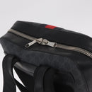 GUCCI GG Supreme Sherry Line Backpack PVC Navy Silver 473324 Auth mr3169A-6