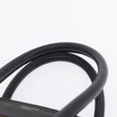 CELINE Luggage Medium Hand Bag Suede Leather Beige Gold black Auth mr3170A-10