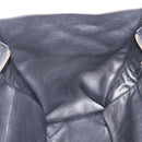 CELINE Luggage Medium Hand Bag Suede Leather Beige Gold black Auth mr3170A-20