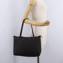 FENDI Zucchino Canvas Tote Bag Brown Silver Auth mr3171-23