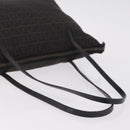 FENDI Zucchino Canvas Tote Bag Brown Silver Auth mr3171-7