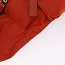 PRADA Waist bag Nylon Orange Silver Auth mr3174A-12