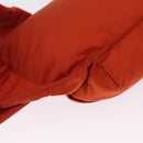PRADA Waist bag Nylon Orange Silver Auth mr3174A-14