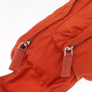 PRADA Waist bag Nylon Orange Silver Auth mr3174A-17