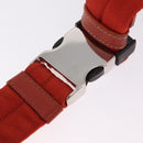 PRADA Waist bag Nylon Orange Silver Auth mr3174A-9