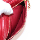 CELINE Shoulder Bag Leather Red Gold Auth mr3175V-15