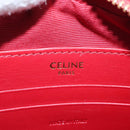 CELINE Shoulder Bag Leather Red Gold Auth mr3175V-18