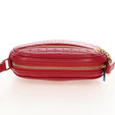 CELINE Shoulder Bag Leather Red Gold Auth mr3175V-6