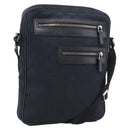 GUCCI GG Canvas Shoulder Bag Black Silver 92551 Auth mr3177A-1