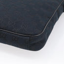 GUCCI GG Canvas Shoulder Bag Black Silver 92551 Auth mr3177A-12