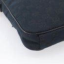 GUCCI GG Canvas Shoulder Bag Black Silver 92551 Auth mr3177A-13
