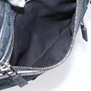 GUCCI GG Canvas Shoulder Bag Black Silver 92551 Auth mr3177A-24