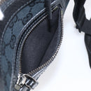 GUCCI GG Canvas Shoulder Bag Black Silver 92551 Auth mr3177A-25