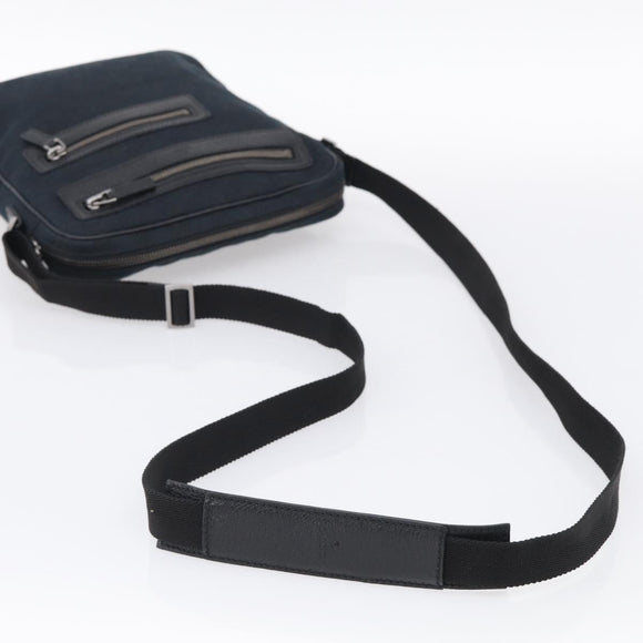 GUCCI GG Canvas Shoulder Bag Black Silver 92551 Auth mr3177A