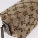 GUCCI GG Canvas Pouch Beige Gold 29596 Auth mr3179A-10