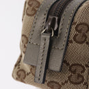 GUCCI GG Canvas Pouch Beige Gold 29596 Auth mr3179A-12
