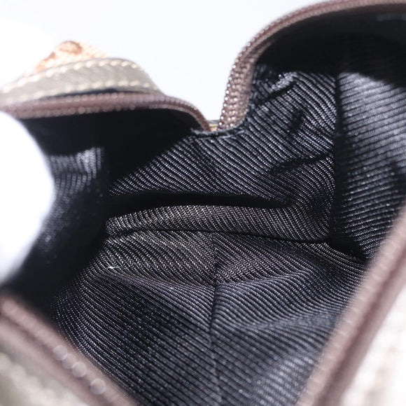 GUCCI GG Canvas Pouch Beige Gold 29596 Auth mr3179A