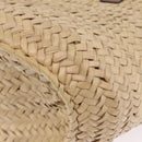 LOEWE Anagram Basket Bag Hand Bag straw Beige Auth mr3180V-13