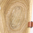 LOEWE Anagram Basket Bag Hand Bag straw Beige Auth mr3180V-16