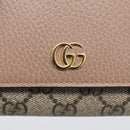 GUCCI Bifold Wallet Leather Pink Silver 598587 Auth mr3181A-12