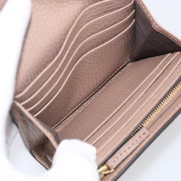 GUCCI Bifold Wallet Leather Pink Silver 598587 Auth mr3181A