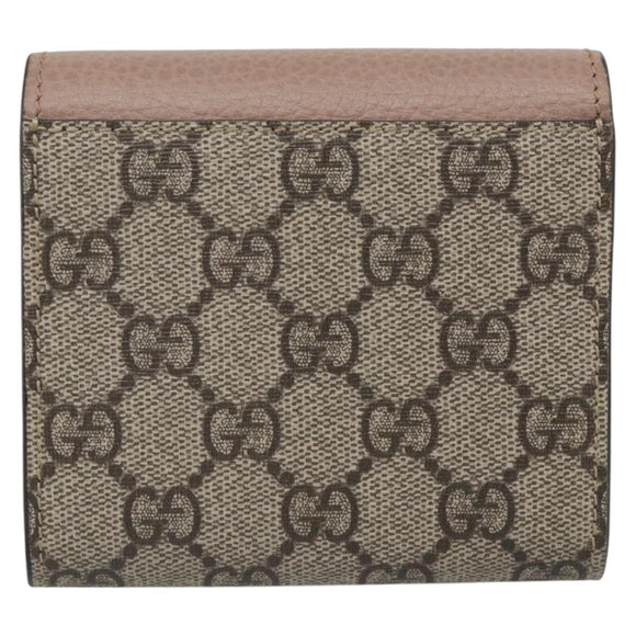 GUCCI Bifold Wallet Leather Pink Silver 598587 Auth mr3181A