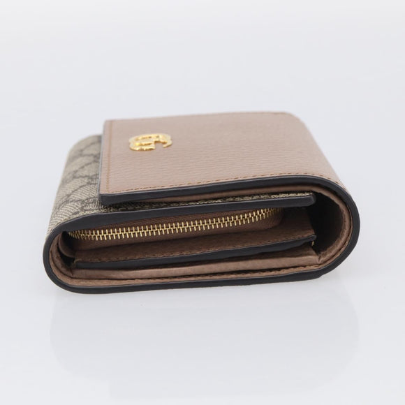 GUCCI Bifold Wallet Leather Pink Silver 598587 Auth mr3181A
