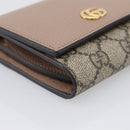 GUCCI Bifold Wallet Leather Pink Silver 598587 Auth mr3181A-9