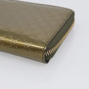 GUCCI Long Wallet Patent leather Red Gold 308005 Auth mr3182A-8