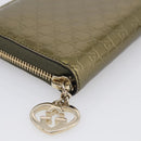 GUCCI Long Wallet Patent leather Red Gold 308005 Auth mr3182A-9
