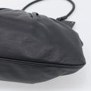 FENDI Shoulder Bag Leather Black Silver 8BN179 Auth mr3186V-14