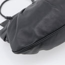 FENDI Shoulder Bag Leather Black Silver 8BN179 Auth mr3186V-15