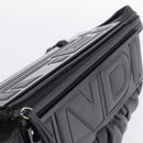 FENDI Shoulder Bag Leather Black Silver 8BN179 Auth mr3186V-16