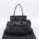 FENDI Shoulder Bag Leather Black Silver 8BN179 Auth mr3186V-27