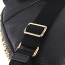MCM Vicetos Backpack Leather Black Gold Auth mr3187V-11