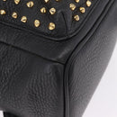 MCM Vicetos Backpack Leather Black Gold Auth mr3187V-13