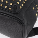 MCM Vicetos Backpack Leather Black Gold Auth mr3187V-14