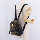 MCM Vicetos Backpack Leather Black Gold Auth mr3187V-27