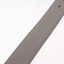 GUCCI Belt Leather 37.4"" Gray Gold 409417 Auth mr3188A-10