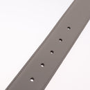 GUCCI Belt Leather 37.4"" Gray Gold 409417 Auth mr3188A-11