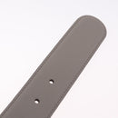 GUCCI Belt Leather 37.4"" Gray Gold 409417 Auth mr3188A-12
