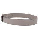 GUCCI Belt Leather 37.4"" Gray Gold 409417 Auth mr3188A-3