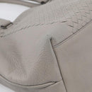 Bottega Veneta INTRECCIATO Tote Bag Leather Gray Auth mr3190-12